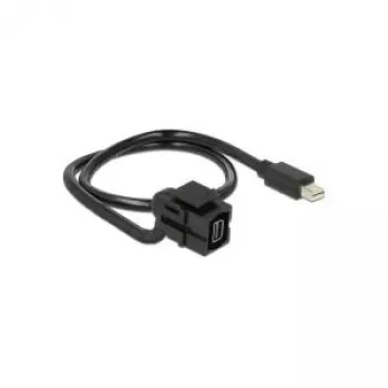 DisplayPort kabelis DeLOCK 86374 0.5 m Mini DisplayPort Melns