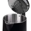 IDEAL tējkanna 1,7 l, tērauda korpuss, jauda 1500 W, melna