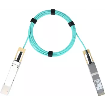 AOC kabelis BlueOptics PAN-QSFPDD-400GBASE-AOC-3M-BO QSFP-DD 400G 3m tirkīzzils