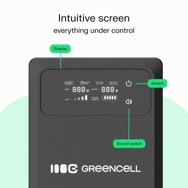 Green Cell UPSLPPC800 nepārtrauktās barošanas avots (UPS)
