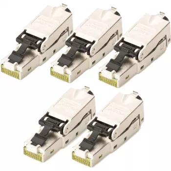Digitus CAT 6A Field Termination Plug STP 5 gab. RJ-45 Vīrišķais Sudraba