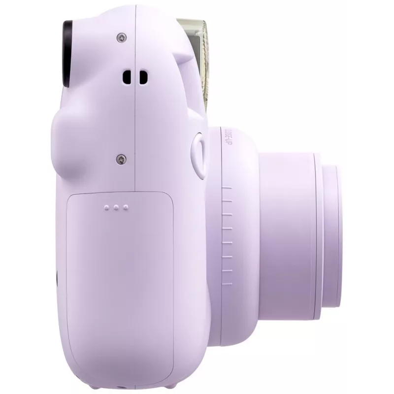 Momentānās drukas fotoaparāts Fujifilm Instax Mini 12 violeta — bilde 86×54 mm, filma 62×46 mm, fokusa attālums 60 mm