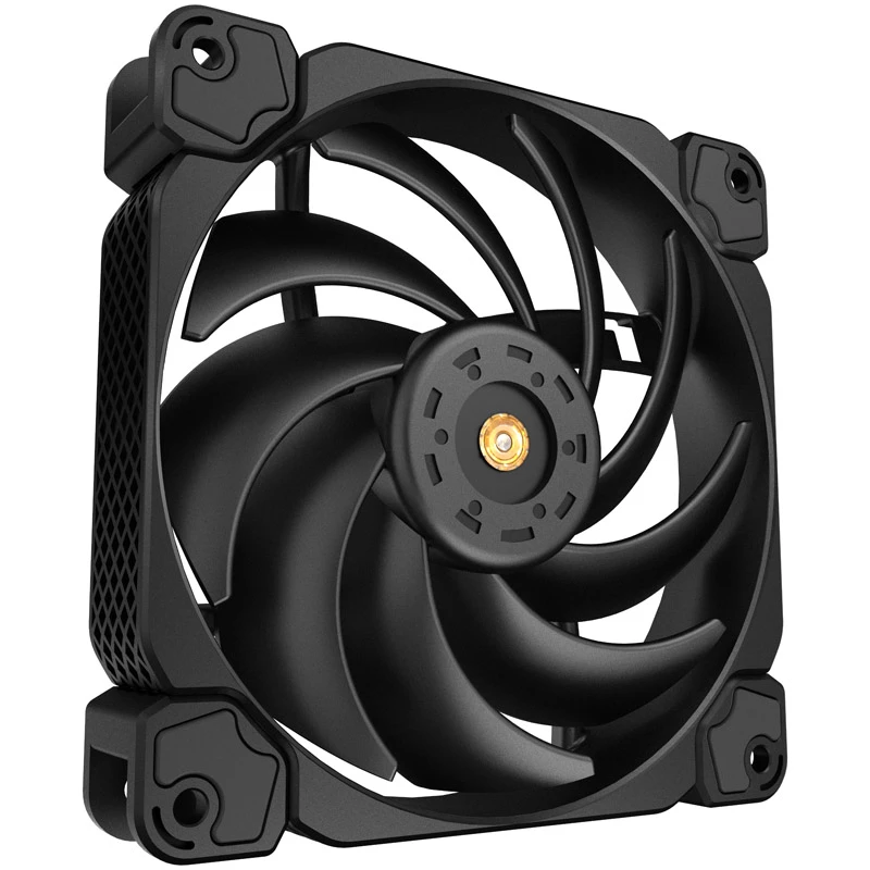 120 mm korpusa ventilators Jonsbo HF-120 PWM, melns, 120×120×25 mm, PWM vadība