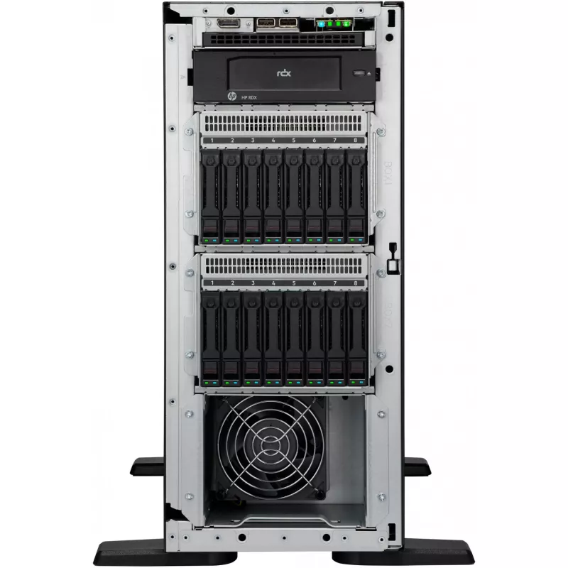 Hewlett Packard Enterprise HPE ProLiant ML110 Gen11 - Serveris - Tornis - 4,5U - 1 ceļš - 1 x Xeon Bronze 3508U / 2,1 GHz - RAM 32GB - SATA - Karstā maiņa 8,9 cm (3,5) nodalījumi - H