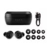 Teufel REAL Zils TWS 3 austiņas bezvadu ievietojamās zvaniem/mūzikai Bluetooth melnas