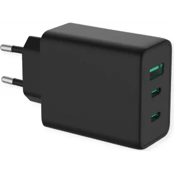 ROTRONIC-SECOMP Value - Barošanas avots - GaN tehnoloģija - 65 vati - 5 A - 3 izejas porti (USB, 2 x USB-C)
