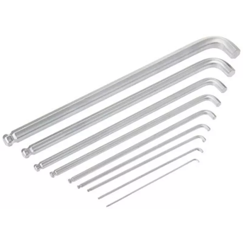 Wera 950/9 Hex-Plus 4 L-atslēgu komplekts, metrisks, hromēts