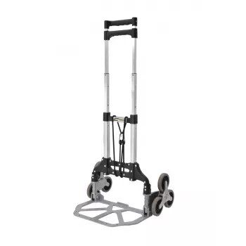 Warehouse stair trolley AWTools 1009613 — foldable stair-climbing hand truck, load capacity 80 kg