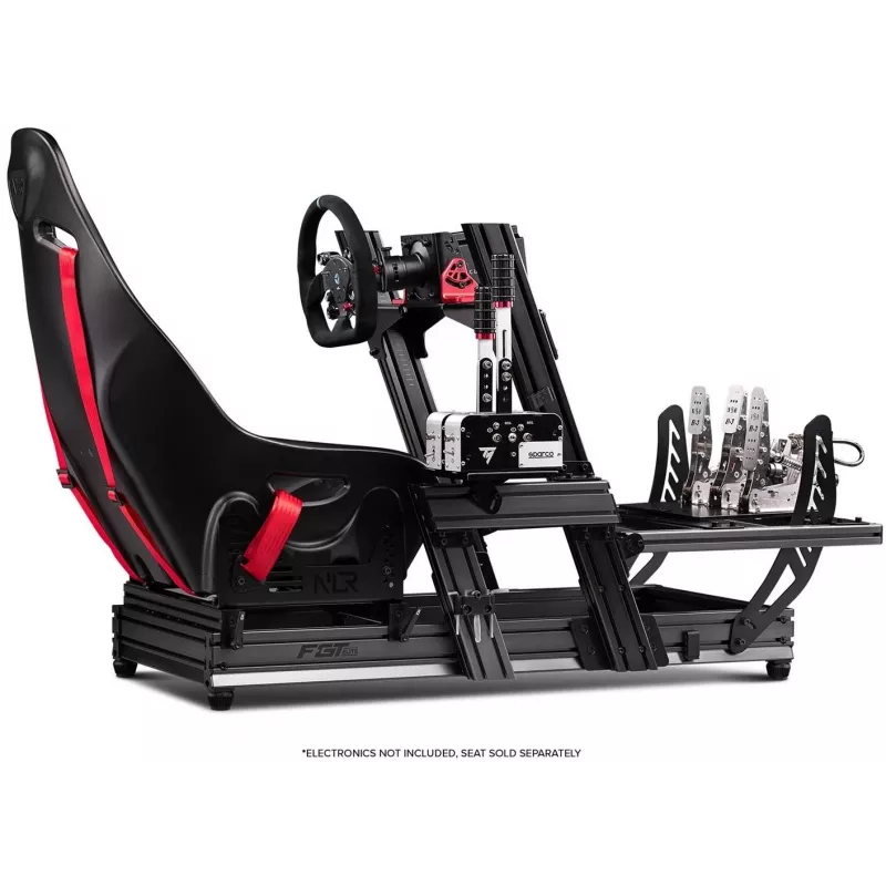 Next Level Racing - F-GT Elite Formula & GT Alumīnija Profila Simulatora Kokpits - Sānu un Priekšējā Stiprinājuma Izdevums (396039)