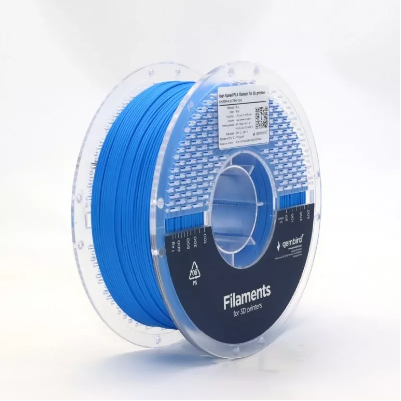 3D drukas pavediens Gembird PLA 1.75 mm zils 1 kg spole