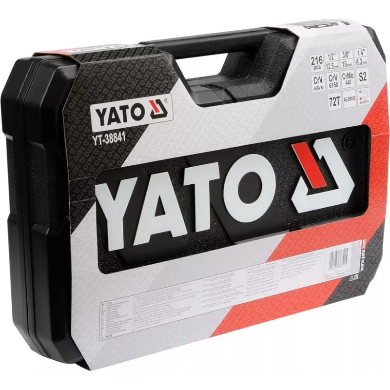 YATO YT-38841 1/4, 3/8, 1/2 uzgriežņu atslēgu komplekts