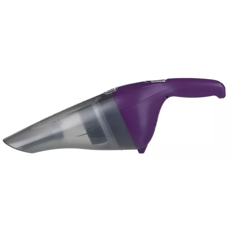 Melns & Decker NVC115W rokas putekļsūcējs pelēks, violets, bez maisa