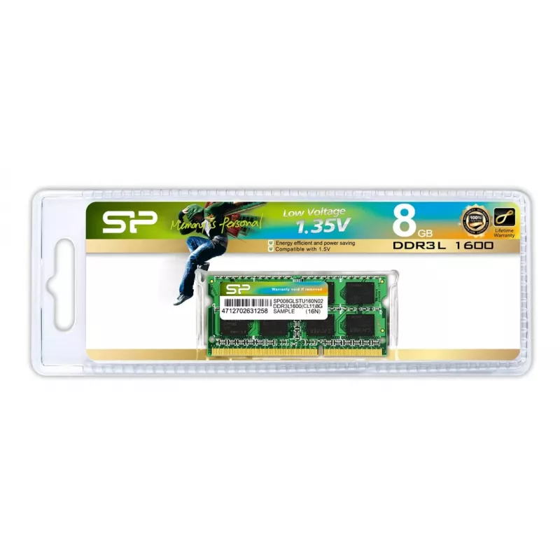 Silicon Power DDR3L 8GB 1600MHz SO-DIMM 204-pin 1.35V CL11 atmiņas modulis