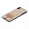 man and wood telefona maciņš iPhone XS Max — ābeles koks, melns