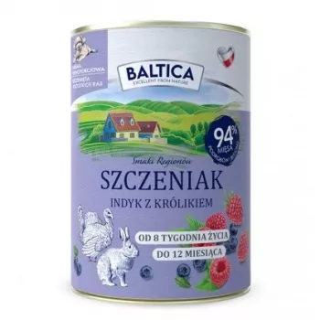 BALTICA regional flavours Puppy Turkey with rabbit - mitrā suņu barība - 400g