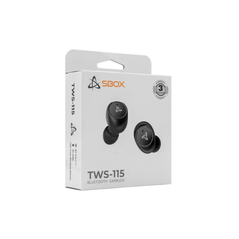 Austiņas SBOX EB-TWS115 Melnas