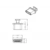 Ligzdas drošības vāciņš DeLOCK 64013 USB Type-C Melns