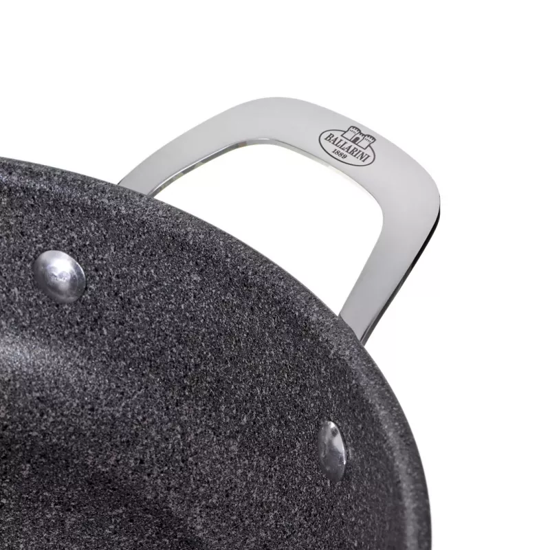 Indukcijas dziļā cepamā panna ar 2 rokturiem BALLARINI Salina Granitium 24 cm 75002-811-0