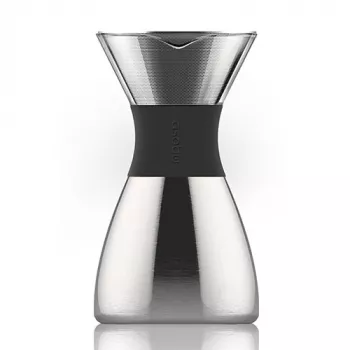 Asobu PourOver aukstās brūvēšanas kafijas aparāts, melns, sudrabs