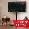 TV grīdas statīvs MACLEAN MC-494 32 collu–70 collu televizoriem, VESA līdz 400×400 mm, maks. slodze 40 kg, slīpums 70°