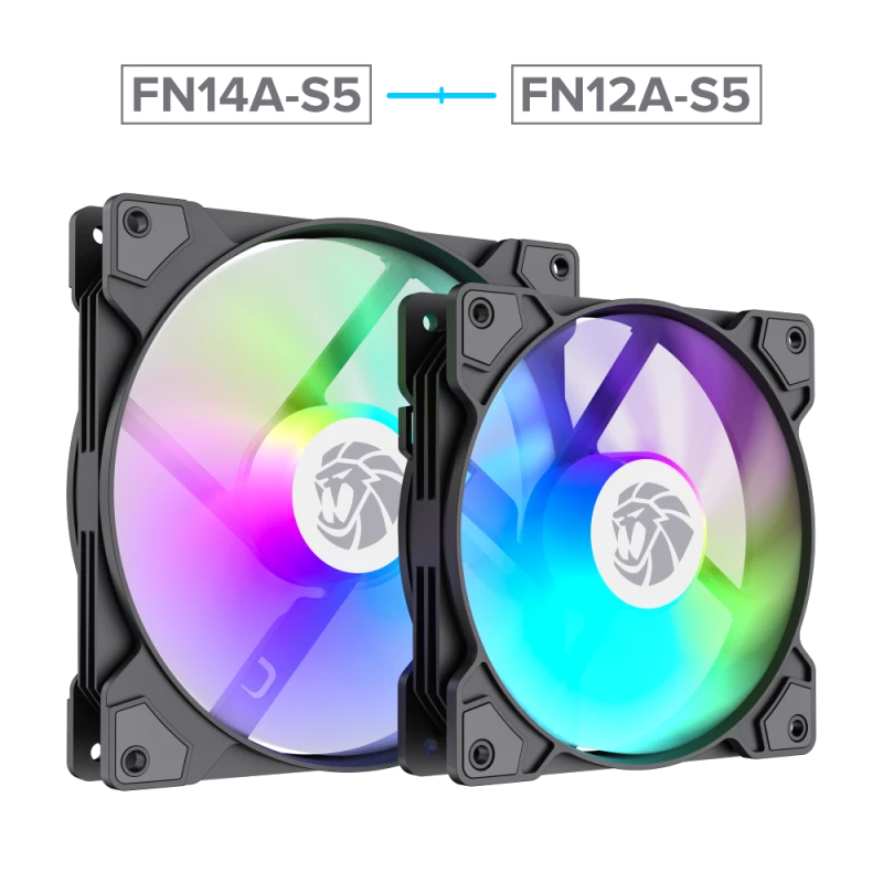 Gamemax | Korpusa ventilators | FN14A-S5 | Melns