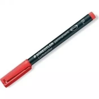 Pastāvīgais marķieris Staedtler Lumocolor 318-2 sarkans ar apaļo uzgali 10 gab.