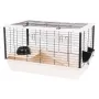 Grauzēju būris INTER ZOO Bunny 80 De Luxe — plastmasa, 78×48×50 cm, komplektā bļoda