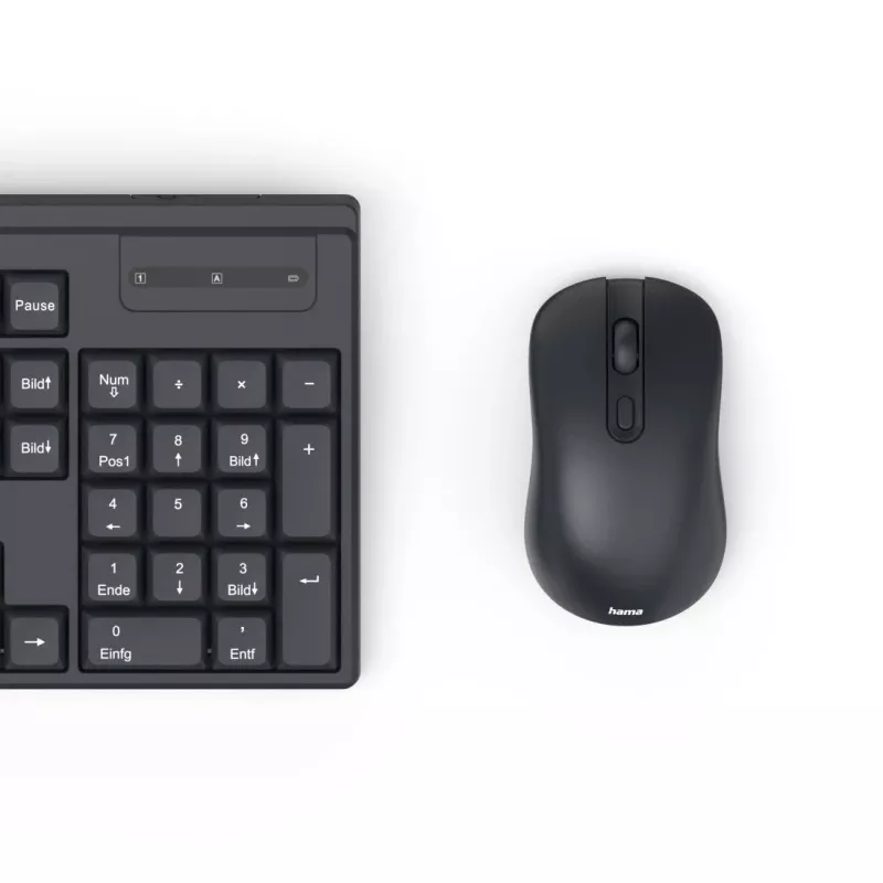 Bezvadu tastatūras un peles komplekts WKM-200 melns