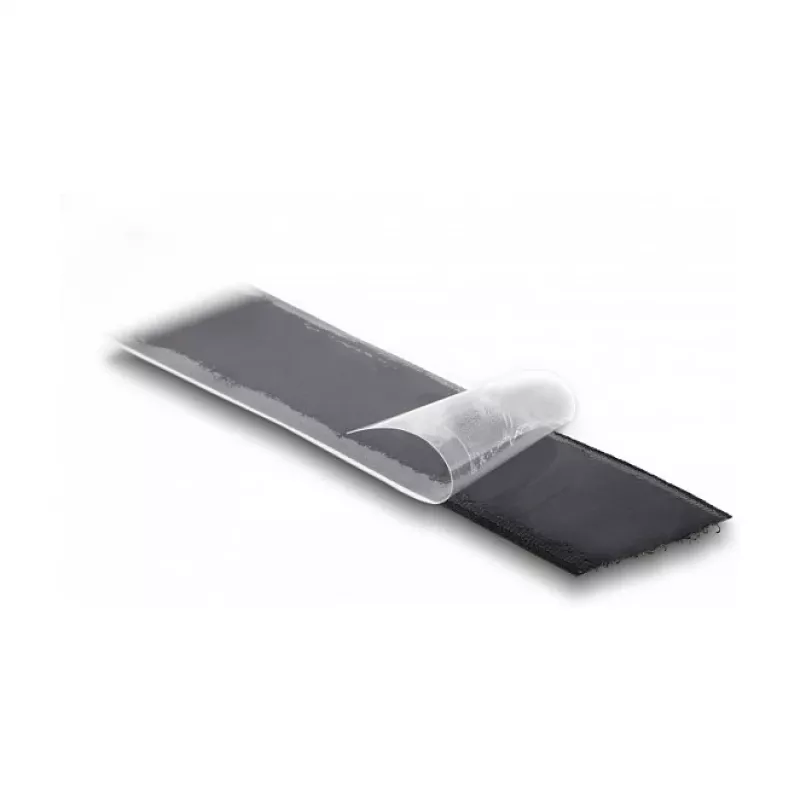 DeLOCK Lielas slodzes āķa-cilpas lente, pašlīmējoša, G 15 m x P 25 mm, melna