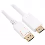 Sharkoon adaptera kabelis DisplayPort 1.2 > HDMI 4K balts 3 metri