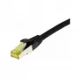 komutācijas kabelis RJ45, CAT6A 500Mhz, 0,5m, melns, S-STP(S/FTP), TPE/LSZH(Ultraflex), AWG26, ar Cat.7 neapstrādātu kabeli, Synergy 21 (S217616)