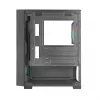 PC Case TACENS Mars Gaming MC-VORTEX Mini Tower Mini-ITX/Micro-ATX Temperēts stikls Melns, 3x120mm, 27.3 cm GPU, 162 mm CPU dzesētājs