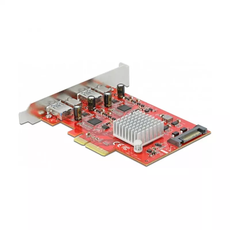 Paplašināšanas karte DeLOCK PCI Express x4 uz USB 10 Gb/s 2x Type-A 2x Type-C