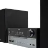 Mājas audio mikrosistēma Aiwa MSBTU-700DAB — 25W RMS, DAB+/FM, Bluetooth 10m, teknes CD, LED displejs, melna/Arktikas zila
