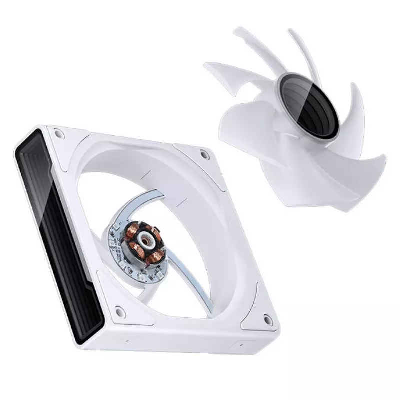 Dzesēšanas ventilators Jonsbo ZK-120W 3in1 A-RGB balts — 120 mm, A-RGB apgaismojums