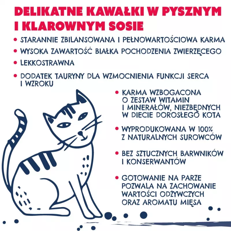 TEO bagāta ar liellopu gaļu - mitrā kaķu barība - 850g