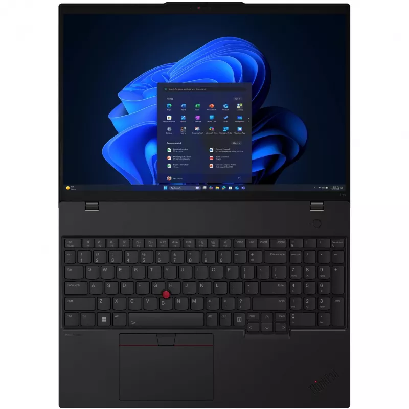 Lenovo ThinkPad L16 Gen 2 (Intel) Intel Core Ultra 5 225U klēpjdators 40,6 cm (16 collu) WUXGA 32 GB DDR5-SDRAM 1 TB SSD Wi-Fi 6E (802.11ax) Windows 11 Pro melns