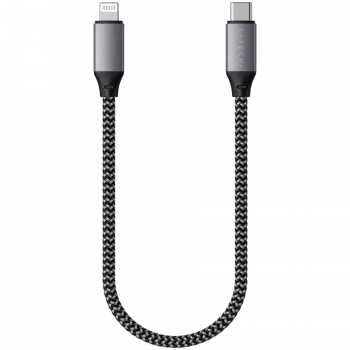 Satechi ST-TCL10M USB kabelis 0,25 m USB C USB C/Lightning melns pelēks