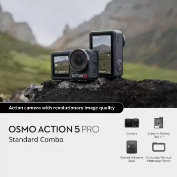DJI Osmo Action 5 Pro darbības sporta kamera 40 MP 4K Ultra HD CMOS 25.4 / 1.3 mm (1 / 1.3) Wi-Fi 146 g