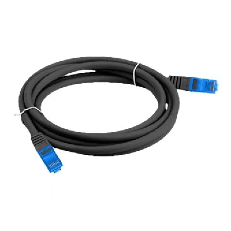 Tīkla kabelis LANBERG PCF6A-10CC-0100-BK — Cat6a S/FTP, 1 m, RJ-45, melns