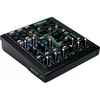 Mixer Mackie ProFX6v3 kompakts 6 kanālu analogais mikseris ar USB saskarni