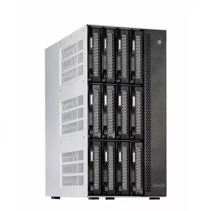TerraMaster T12-500 Pro NAS Mini Tower Intel® Core™ i7 16 GB DDR5 0 TB Pelēks