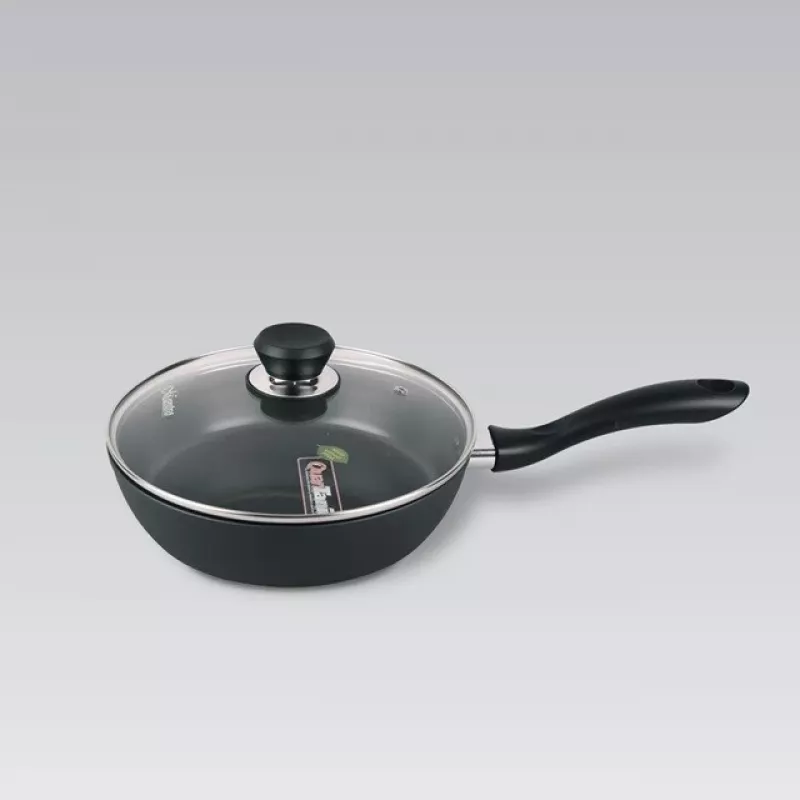 Maestro MR-1205-28 panna ar vāku, 28 cm, melna