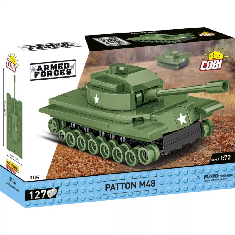 Patton M48, konstrukcijas rotaļlieta mērogā 1:72