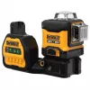 Lāzera nivelieris DeWalt DCE089D1G18-QW zaļš stars, pašizlīdzinošs, 360° ar uztvērēja savietojamību