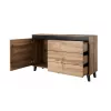Cama kumode NORD votana ozols/antracīts