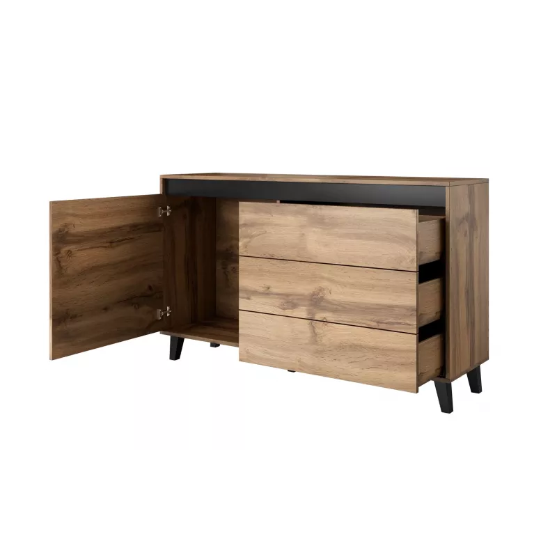 Cama kumode NORD votana ozols/antracīts