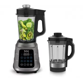 Galda blenderis Tefal BL985A31 — 1300 W, 1,75 L stikla trauks + 2 L Tritan trauks, Trip'Ax 6 spārnu nerūsējošā tērauda asmeņi, vakuuma blendēšana