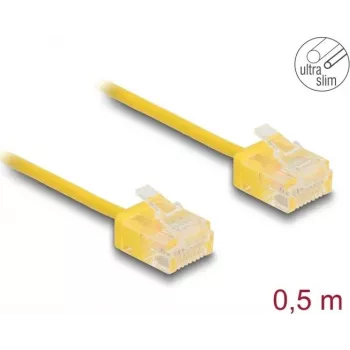 Tīkla kabelis DeLOCK RJ45 Cat.6 UTP 0.5m Dzeltens