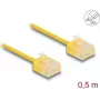 Tīkla kabelis DeLOCK RJ45 Cat.6 UTP 0.5m Dzeltens